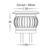 Havit Lighting Deck Lights Flame 316 Stainless Steel 6 X 0.5w Lights-For-You HV2826C 9350418003706